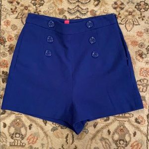 High-Waisted Button-Up Shorts